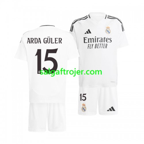 Real Madrid Arda Guler 15 Fodboldtrøjer Børn Hjemmebanesæt 2024/25 Kort ærmer Real Madrid Arda Guler 15 Fodboldtrøjer Børn Hjemmebanesæt 2024/25 Kort ærmer